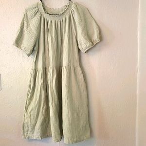 Universal Thread Medium Light Green Cotton Dress